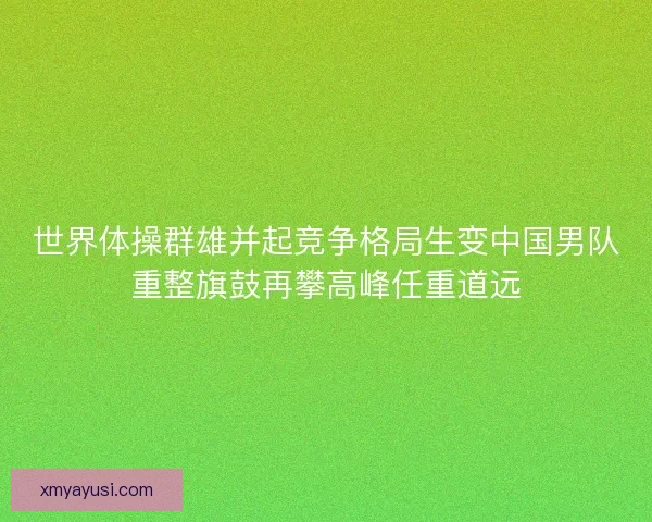 世界体操群雄并起竞争格局生变中国男队重整旗鼓再攀高峰任重道远